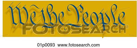 we the people gold View Large Clip Art Graphic Clipart - we the people gold. Fotosearch