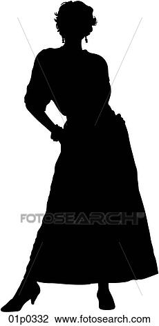 woman standing View Large Clip Art Graphic Clipart - woman standing. Fotosearch
