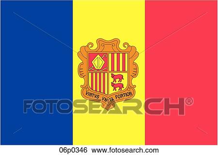 Clip Art - andorra flag. Fotosearch