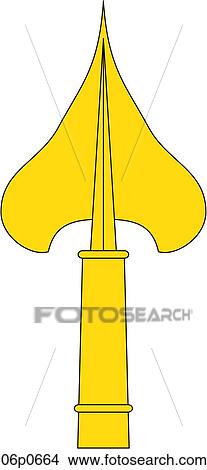 army spear simple View Large Clip Art Graphic Clipart - army spear simple. Fotosearch