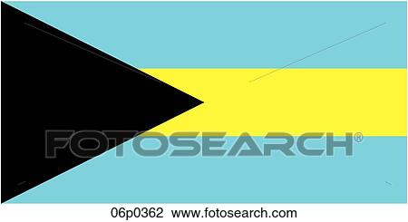 bahamas flag View Large Clip Art Graphic Clipart - bahamas flag. Fotosearch