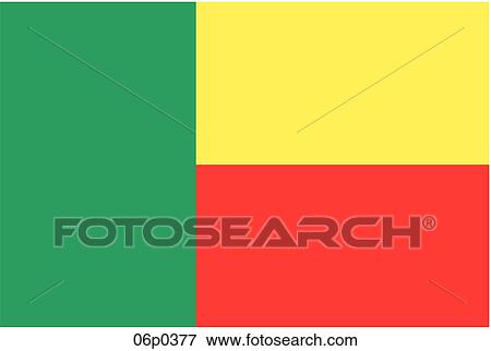 Clip Art - benin flag. Fotosearch