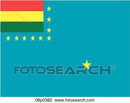 Clipart - bolivia flag, war ensign. Fotosearch
