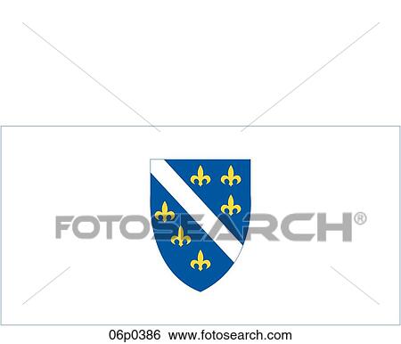 Clip Art - bosnia-herzegovina old flg. Fotosearch