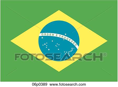 Clip Art - brazil flag. Fotosearch