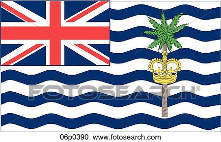 Clipart - british indian ocean t flg. Fotosearch