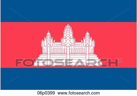 Clip Art - cambodia flag. Fotosearch