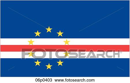 Clipart - cape verde flag. Fotosearch