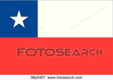 Clip Art - chile flag. Fotosearch