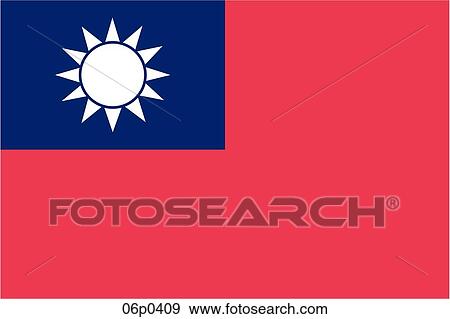 china flag, republic of View Large Clip Art Graphic Clip Art - china flag, republic of. Fotosearch