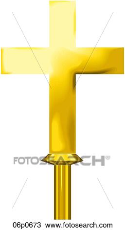 Clipart - church cross. Fotosearch