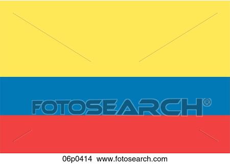 Clipart - colombia flag. Fotosearch