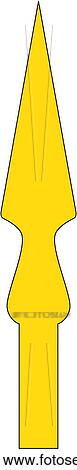 conical spear simple View Large Clip Art Graphic Clipart - conical spear simple. Fotosearch