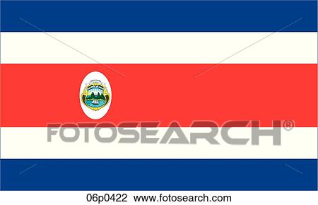 costa rica flag View Large Clip Art Graphic Clipart - costa rica flag. Fotosearch