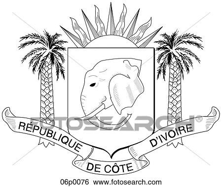 Clip Art - cote d'ivoire. Fotosearch