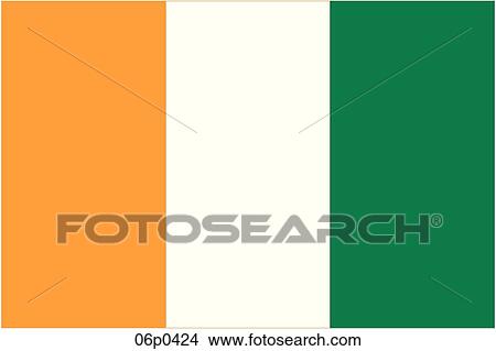 Clipart - cote dÆivoire flag. Fotosearch