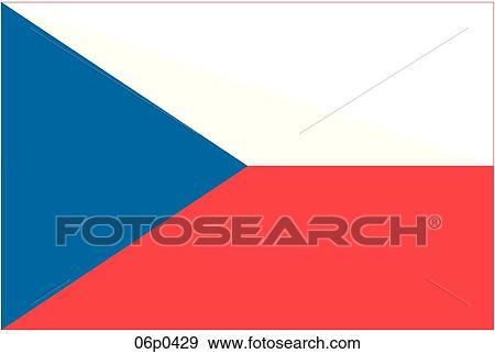 Clip Art - czech republic flag. Fotosearch