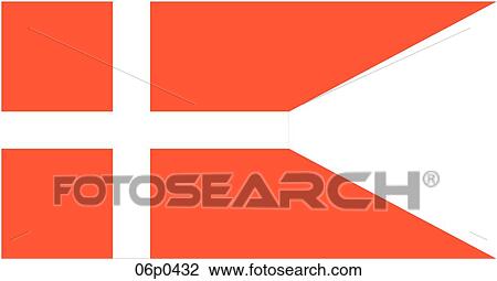 Clipart - denmark flag, war ensign. Fotosearch