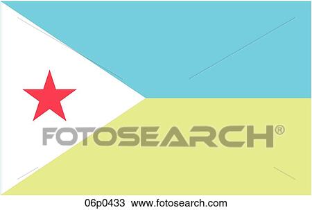 Clipart - djibouti flag. Fotosearch