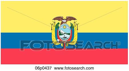 ecuador flag View Large Clip Art Graphic Clip Art - ecuador flag. Fotosearch