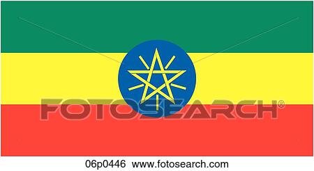Clip Art - ethiopia flag. Fotosearch