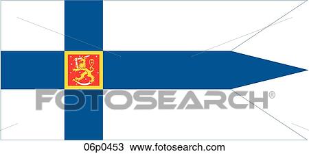 Clipart - finland flag, war ensign. Fotosearch