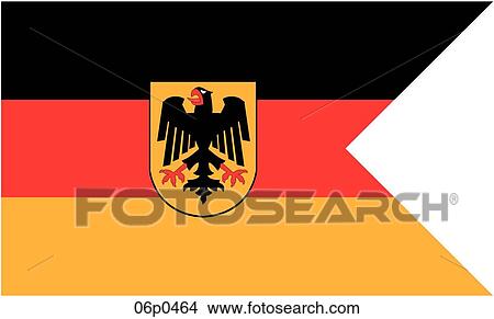 Clipart - germany flag, war ensign. Fotosearch