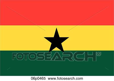ghana flag View Large Clip Art Graphic Clipart - ghana flag. Fotosearch