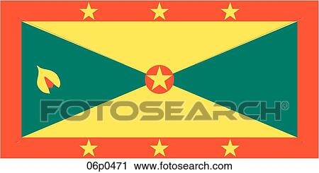 grenada flag View Large Clip Art Graphic Clipart - grenada flag. Fotosearch