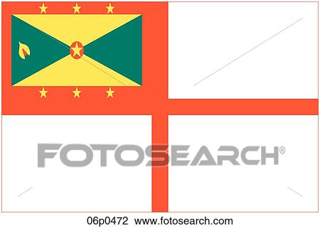 Clipart - grenada flag, war ensign. Fotosearch