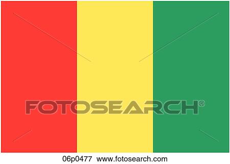 Clip Art - guinea flag. Fotosearch