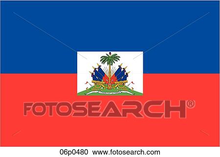 Clipart - haiti flag. Fotosearch