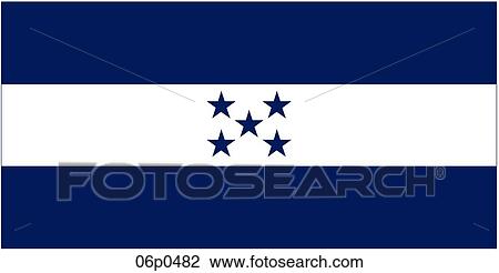 Clipart - honduras flag. Fotosearch