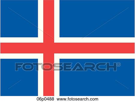 iceland flag View Large Clip Art Graphic Clip Art - iceland flag. Fotosearch