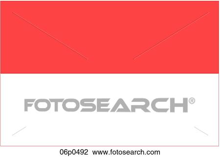 Clipart - indonesia flag. Fotosearch