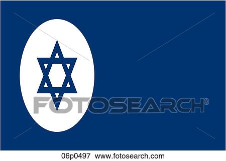 Clip Art - israel flag, civil. Fotosearch