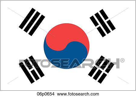 Clipart - korea, republic flag 10_97. Fotosearch