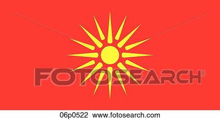 macedonia old flag View Large Clip Art Graphic Clipart - macedonia old flag. Fotosearch