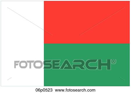 Clipart - madagascar republic flag. Fotosearch
