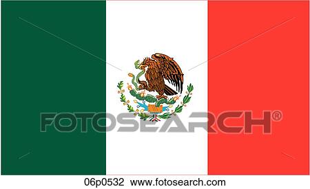 mexico flag View Large Clip Art Graphic Clipart - mexico flag. Fotosearch