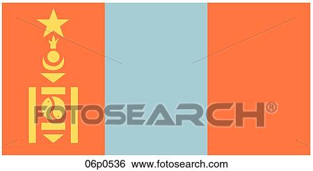 mongolia flag View Large Clip Art Graphic Clip Art - mongolia flag. Fotosearch