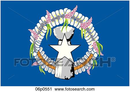 Clipart - northern marianas flag. Fotosearch