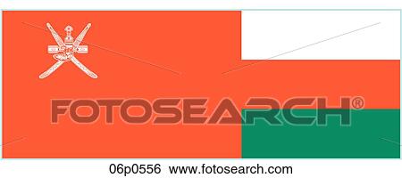 Clip Art - oman flag, airport use. Fotosearch