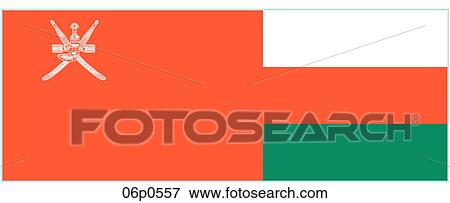 Clip Art - oman flag, govm't use. Fotosearch