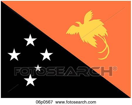 Clip Art - papua new guinea flag. Fotosearch