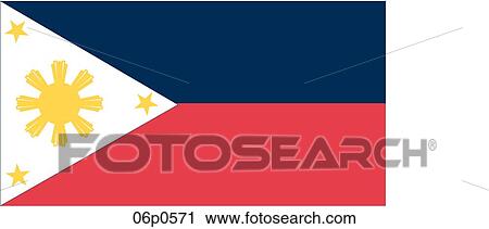 Clipart - philippines flag. Fotosearch