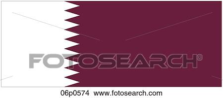 Clipart - qatar flag. Fotosearch