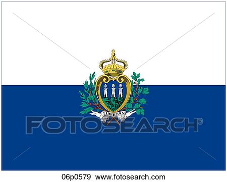 san marino flag View Large Clip Art Graphic Clip Art - san marino flag. Fotosearch