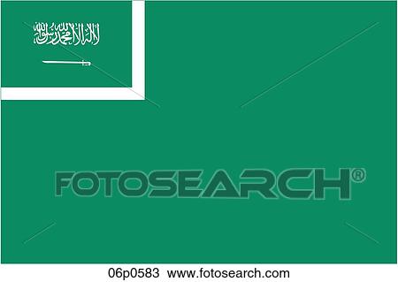 Clipart - saudi arabia flag, civil. Fotosearch