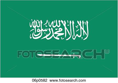 Clipart - saudi arabia flag. Fotosearch